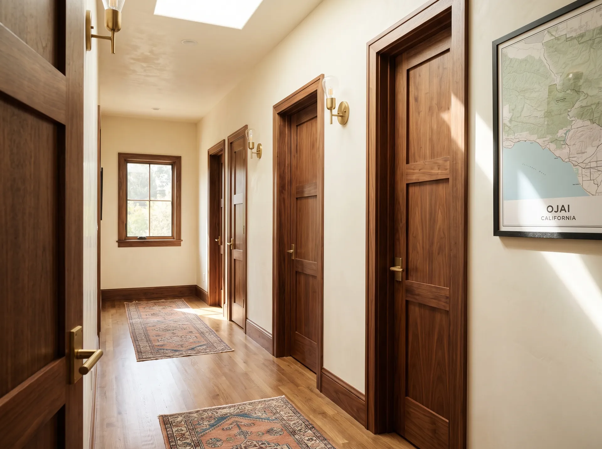 Hallway showing consistent door casings and baseboards.